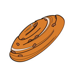 French pastry called pain aux raisin 