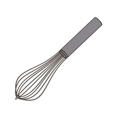 metal whisk for whipping color vector illustration