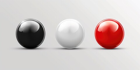 Colorful balls on a white background, perfect for various designs