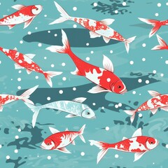 Seamless Fish Pattern
