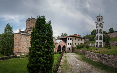Panoramic view of Marko's Monastery, is a monastery located in the village of Markova Susica, near Skopje in Macedonia