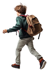 PNG Backpack walking child bag.