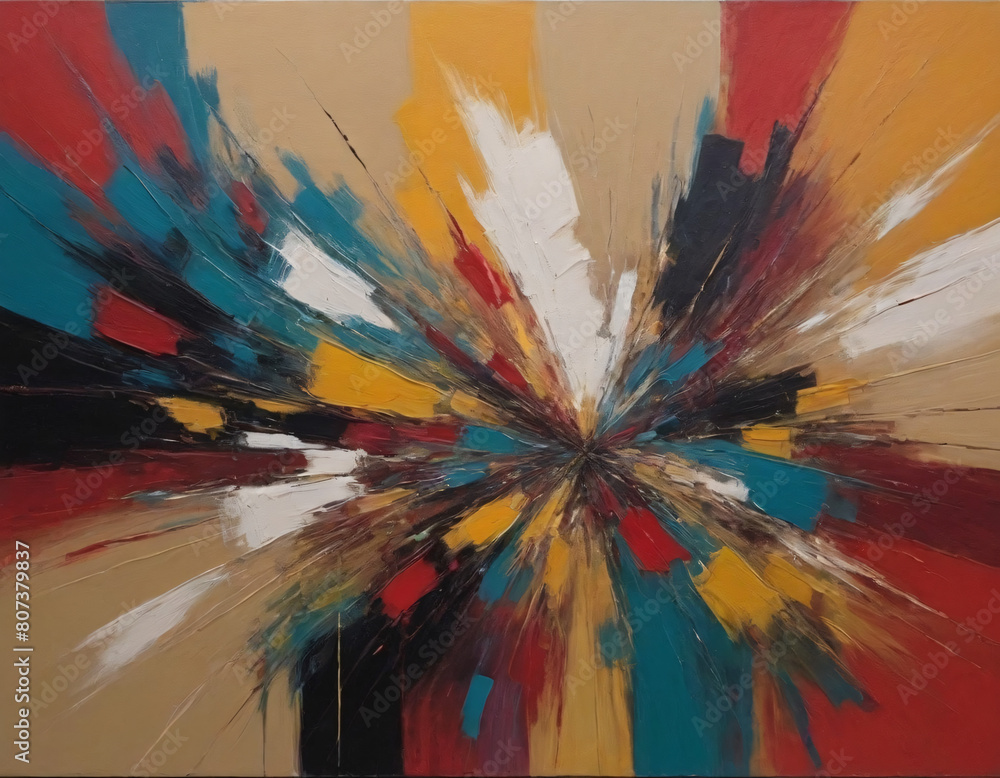Poster abstract pattern art painting creative colorful unique backgrounds image design