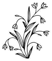 Flower Bouquet Svg, Flower svg, Bouquet svg, wildflowers svg, wildflowers, wedding svg, minimalist bouquet svg, cut files for Cricut, Silhouette