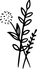 Flower Bouquet Svg, Flower svg, Bouquet svg, wildflowers svg, wildflowers, wedding svg, minimalist bouquet svg, cut files for Cricut, Silhouette