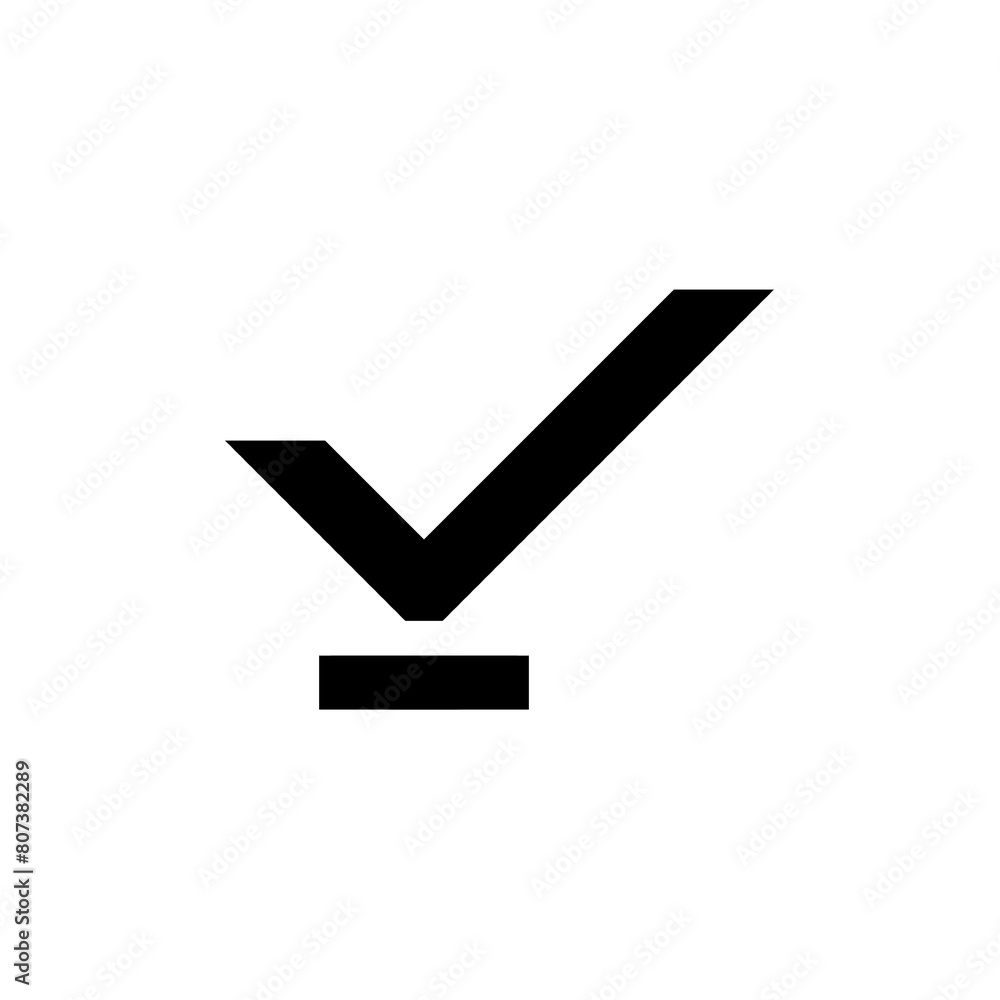 Poster check mark icon with a simple and modern design