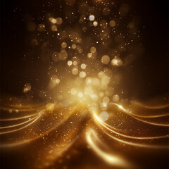 abstract background with gold and stars
