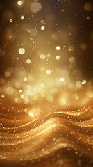 abstract background with gold and stars
