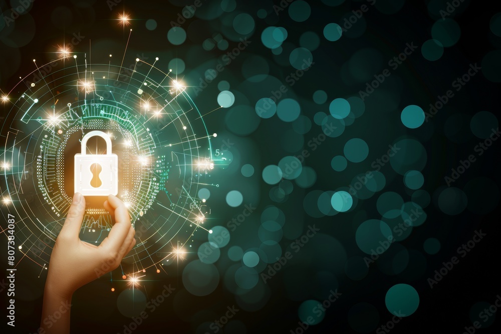 Poster data protection and secure access to privacy through laptop and network lock mechanisms manage cyber