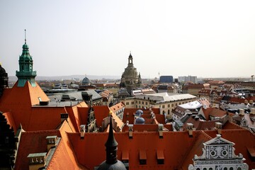 Aussicht vom Hausmannsturm in Dresden