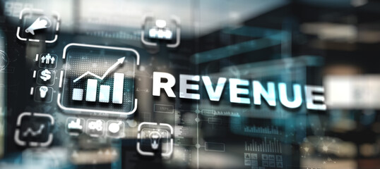 Revenue. Raising income concept 2024. Increase Sales Revenue