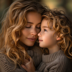Obraz premium mother and her child