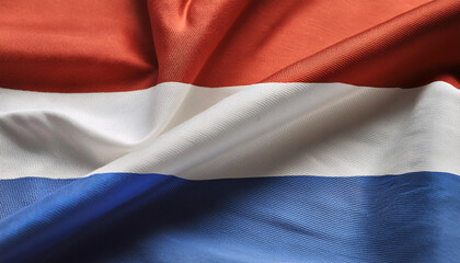 Realistic Artistic Representation of  Netherlands waving flag