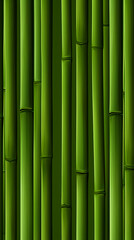 Green bamboo wall background