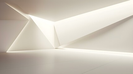 Empty ivory Studio Background with beautiful Lighting. Modern Space for Product Presentation