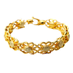 Obraz premium Beautiful golden bracelet with precious