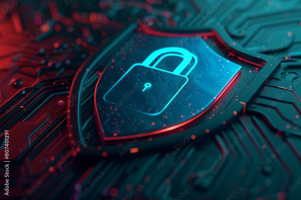 Poster locked security protocols protect data; failover mechanisms employ virtual locks, helping computers 