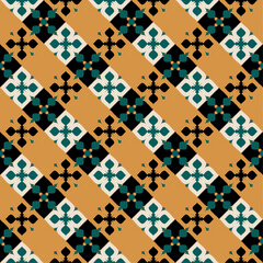 seamless geometric pattern with shapes for fabric home wear surface design packaging vector
