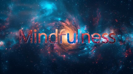 Galaxy Mindfulness concept art poster.