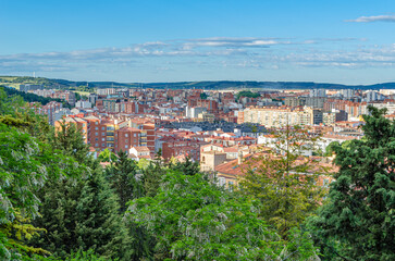 Aerial view of the city of Burgos, Spain