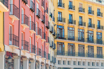 Architecture in the old town of Burgos, Spain