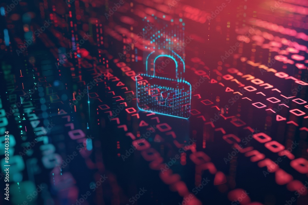 Poster business data secured through cybersecruity protocols, including heuristic verification and firewall