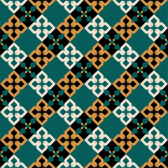 seamless geometric pattern with shapes for fabric home wear surface design packaging vector