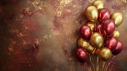 Naklejka premium Balloon Theme Invitation Card Design