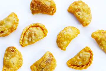 Mini curry puff. Thai dessert