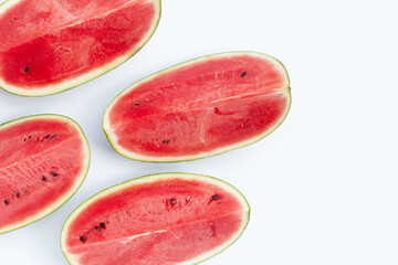 Fresh watermelon fruit, Top view
