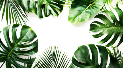 Tropical plant leaves pattern, green foliage branch and leaf texture. 4K Wallpaper and Background for desktop, laptop, Computer, Tablet, Mobile Cell Phone, Smartphone, Cellphone