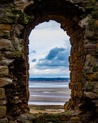 Exploring the beauty of Flint Castle and natural surroundings in Wales