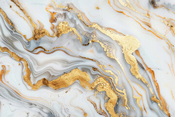 White marble with gold foil background. Luxury Texture.