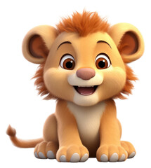 Naklejka premium PNG Cartoon mammal animal cute.