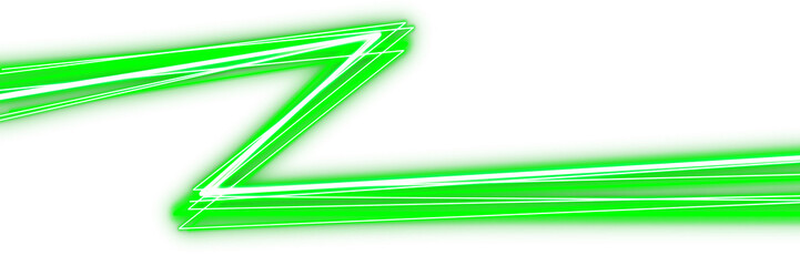 wavy green light line modern element © irham