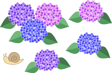 あじさいとかたつむり（おまけ）