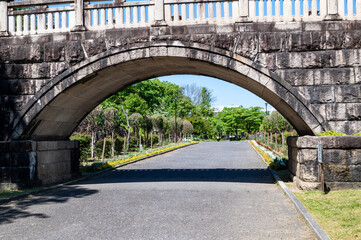 遊歩道と立体交差