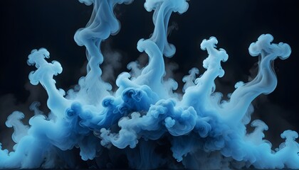 Clear Plain Shiny Warm Soft Vintage Bokeh Cloudy Wave Like Geometric Blue Background or Texture