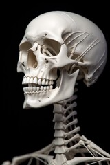 Detailed anatomical model of a human skull