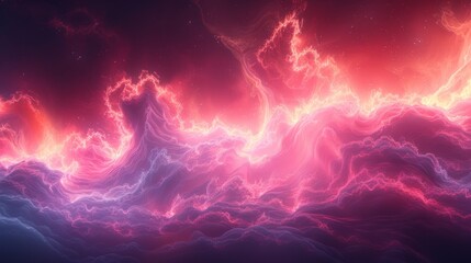 Glowing Abstract Neon Background