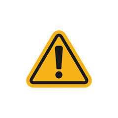 Caution Warning Sign Sticker.