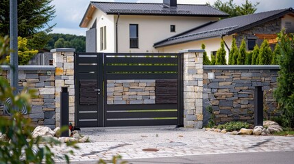 Photovoltaic gate electric system for open door home