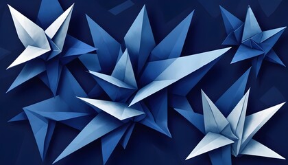 Obraz premium Clear Plain Shiny Warm Soft Vintage Bokeh Cloudy Wave Like Geometric Blue Background or Texture