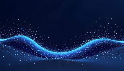 Clear Plain Shiny Warm Soft Vintage Bokeh Cloudy Wave Like Geometric Blue Background or Texture