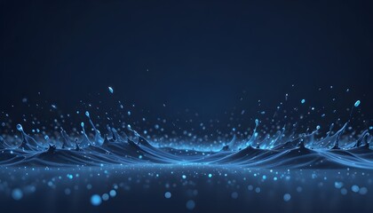 Clear Plain Shiny Warm Soft Vintage Bokeh Cloudy Wave Like Geometric Blue Background or Texture