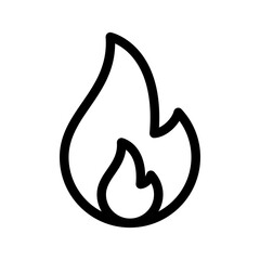 Fire Icon Vector Symbol Design Illustration