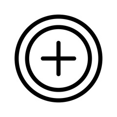 Obraz premium Plus Icon Vector Symbol Design Illustration