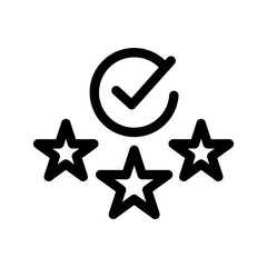 Rating Icon Vector Symbol Design Illustration