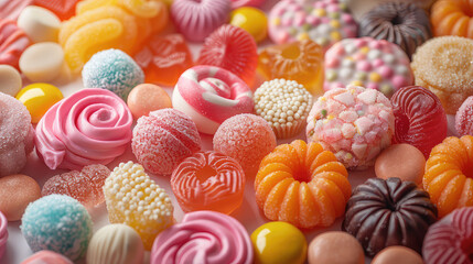 Fototapeta na wymiar colorful jelly candies