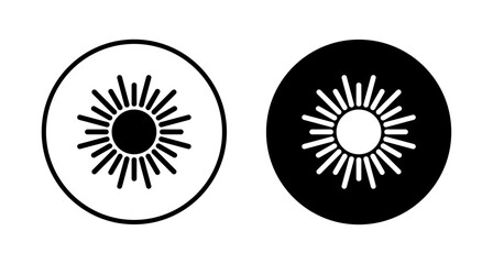 Sun icon vector isolated on white background. Sun vector icon